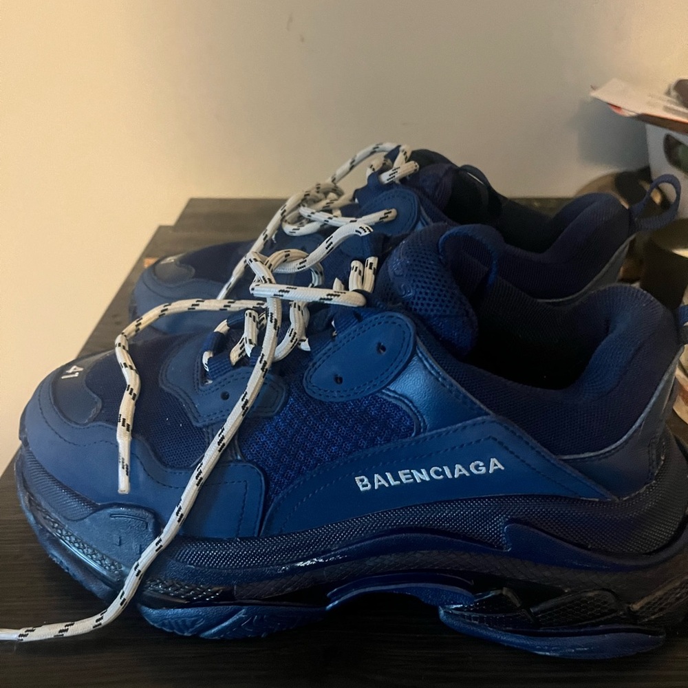 Balenciaga Blue Chunky Sneakers